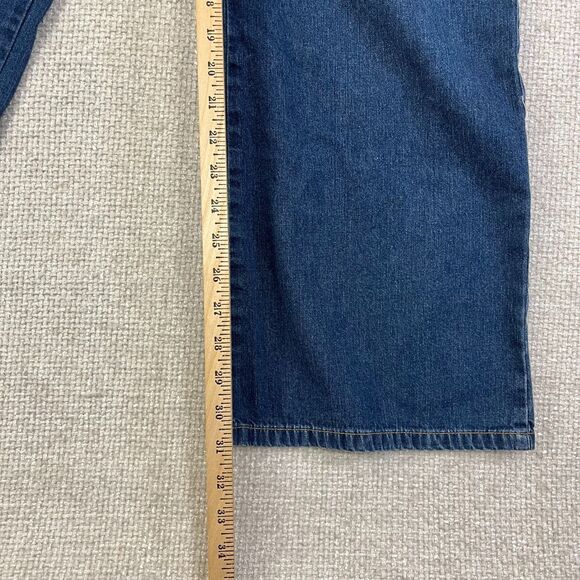 Vintage Old Navy Bib Overalls Women's XL Blue Denim Farmcore Workwear - Picture 8 of 11